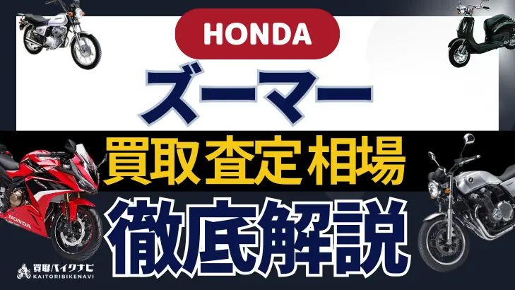 HONDA ズーマー 買取相場 年代まとめ バイク買取・査定業者の 重要な 選び方を解説