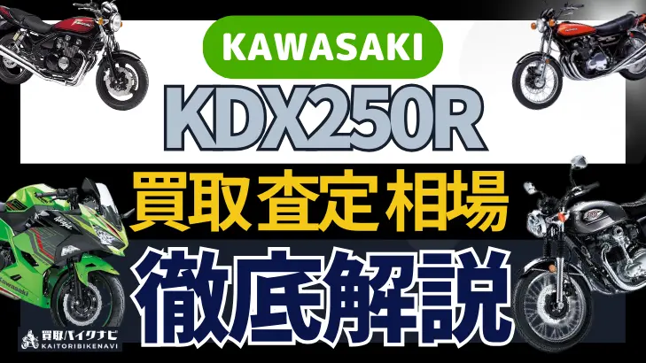 KAWASAKI KDX250R 買取相場 年代まとめ バイク買取・査定業者の 重要な 選び方を解説