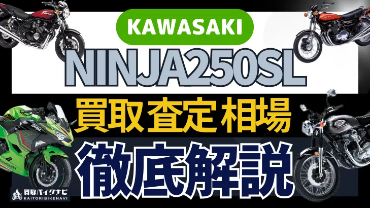 KAWASAKI NINJA250SL 買取相場 年代まとめ バイク買取・査定業者の 重要な 選び方を解説