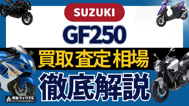 SUZUKI GF250 買取相場 年代まとめ バイク買取・査定業者の 重要な 選び方を解説