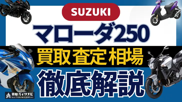 SUZUKI マローダ250 買取相場 年代まとめ バイク買取・査定業者の 重要な 選び方を解説